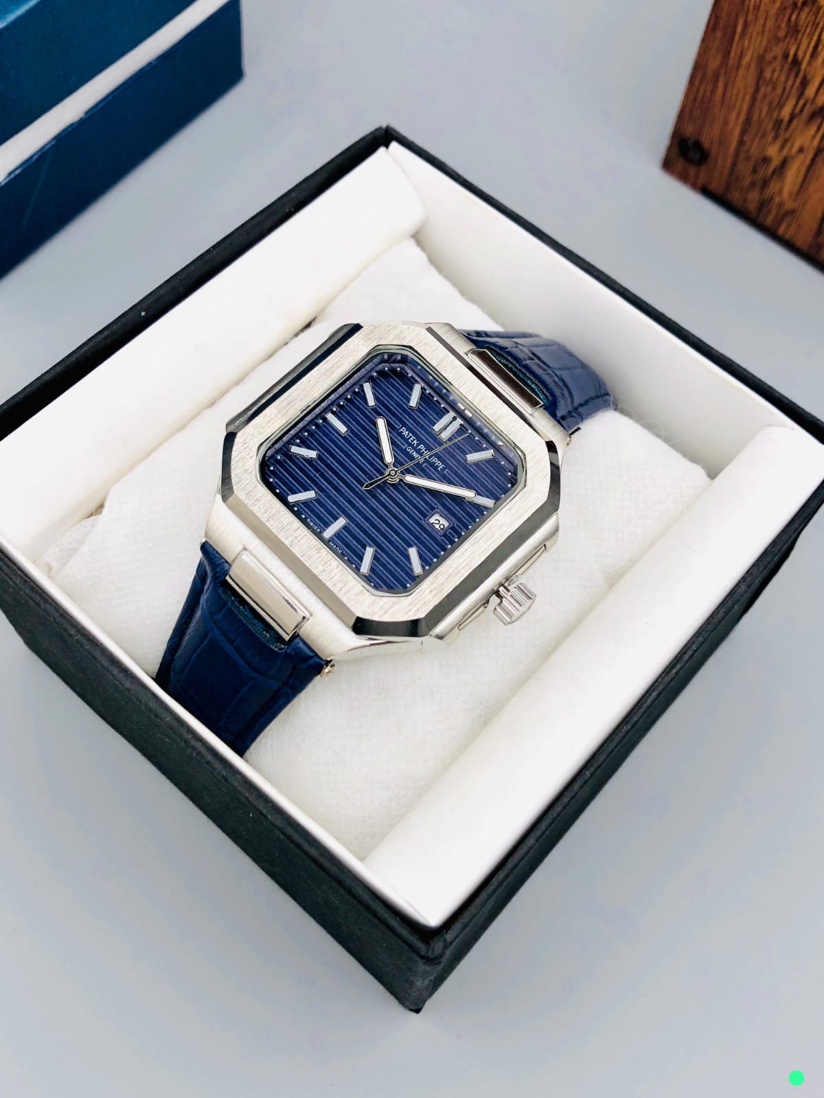 Patek Phillipe Square Leather Strap