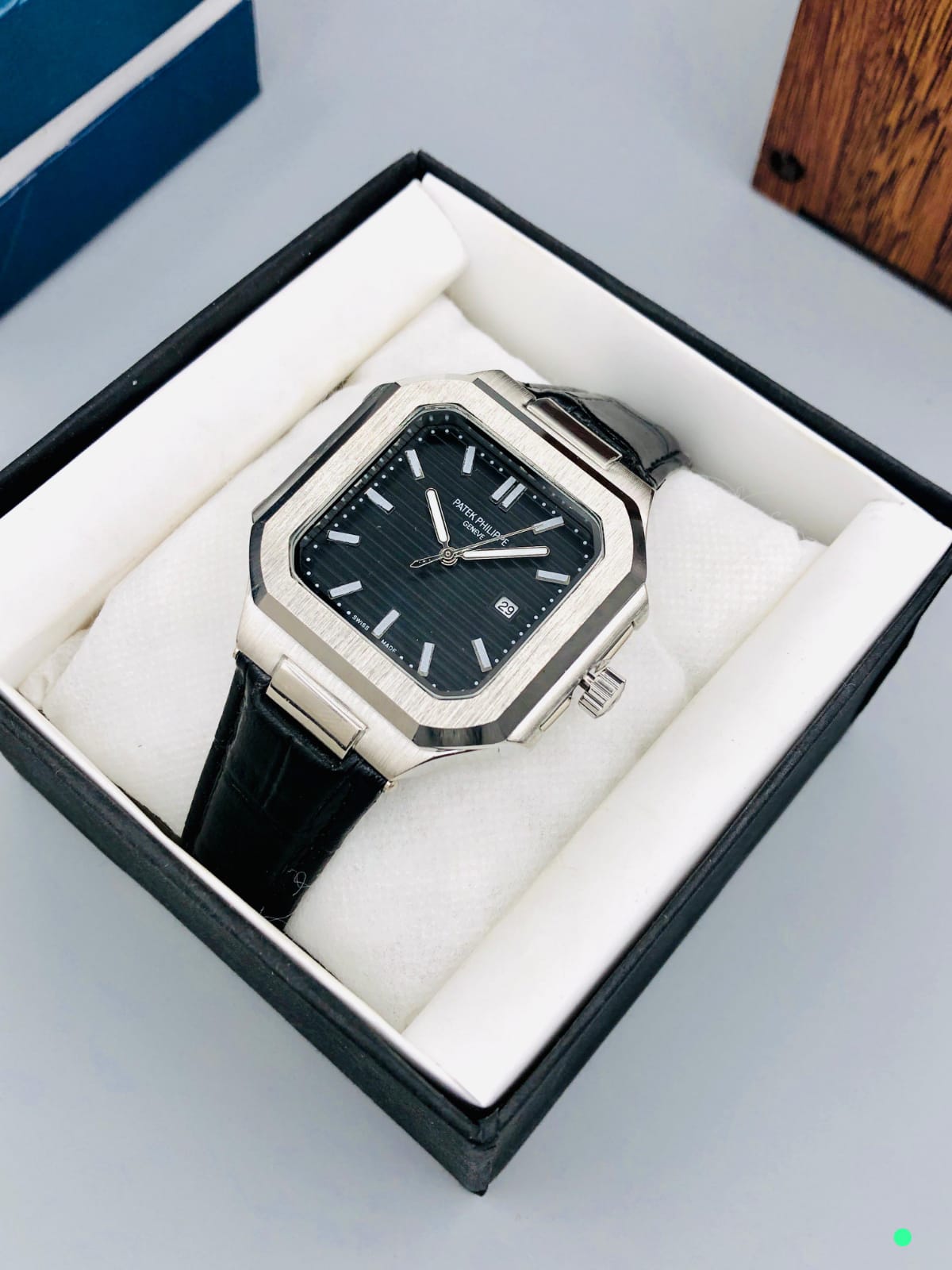 Patek Phillipe Square Leather Strap