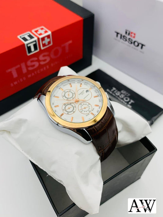 Tissot 1853 Chronograph Tachymeter Leather Strap