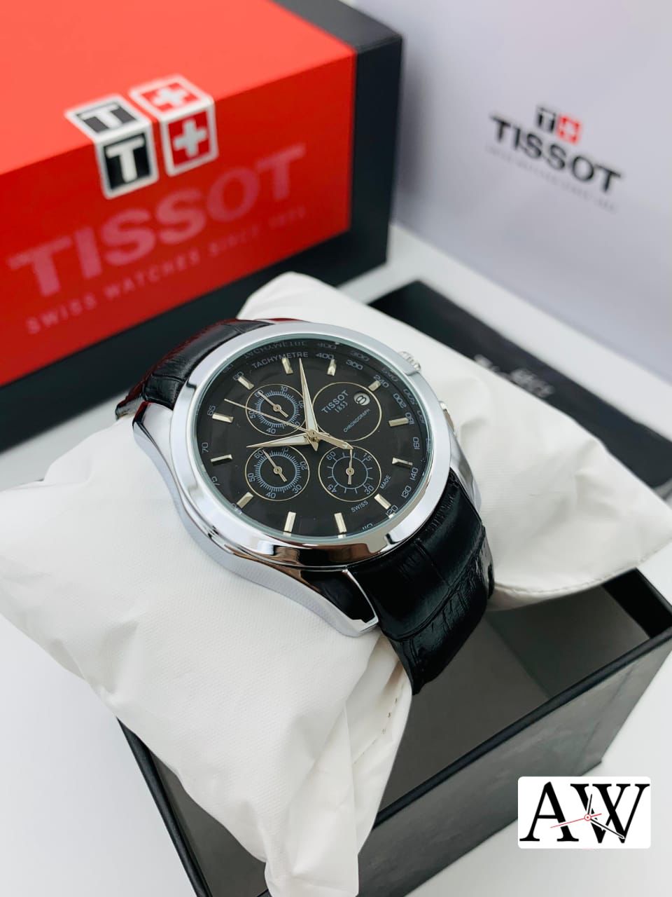 Tissot 1853 Chronograph Tachymeter Leather Strap